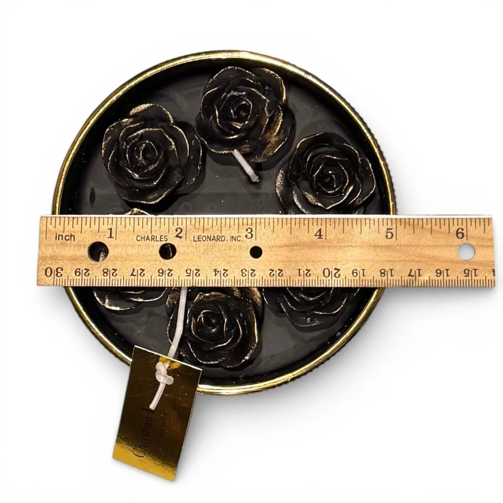 CHRISTIAN LACROIX Maison Midnight Garden scented candle black rose design 7.8 oz